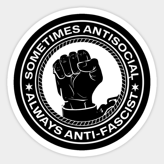 Anti-Fascist Sticker by kyle bonallo